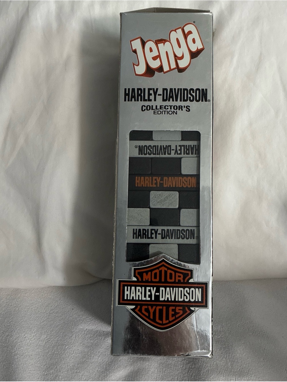 Harley-Davidson Silver, Black & Orange Jenga Collector's Edition